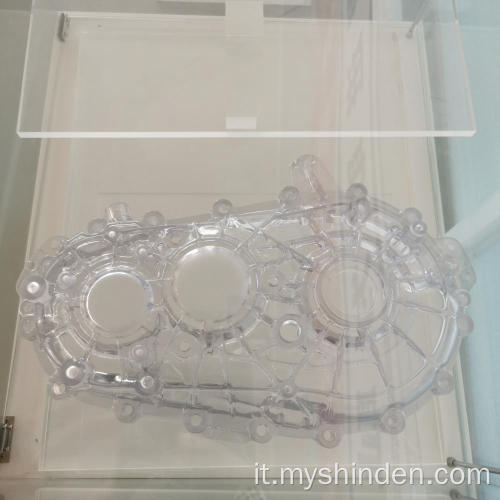 Prototipi di alloggiamento del riduttore di plastica in plastica trasparente